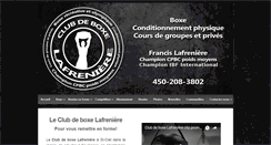 Desktop Screenshot of clubdeboxelafreniere.com