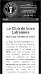 Mobile Screenshot of clubdeboxelafreniere.com